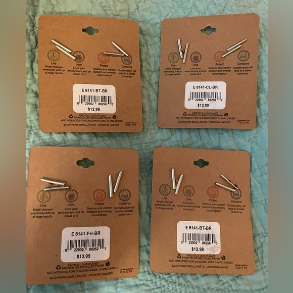 Cool jewels Candace Lauren bracelets gold silver inscribed set/4 - Picture 7 of 7